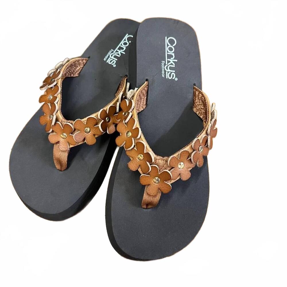 NEW CORKYS FOOTWEAR women's no running flip flops in black